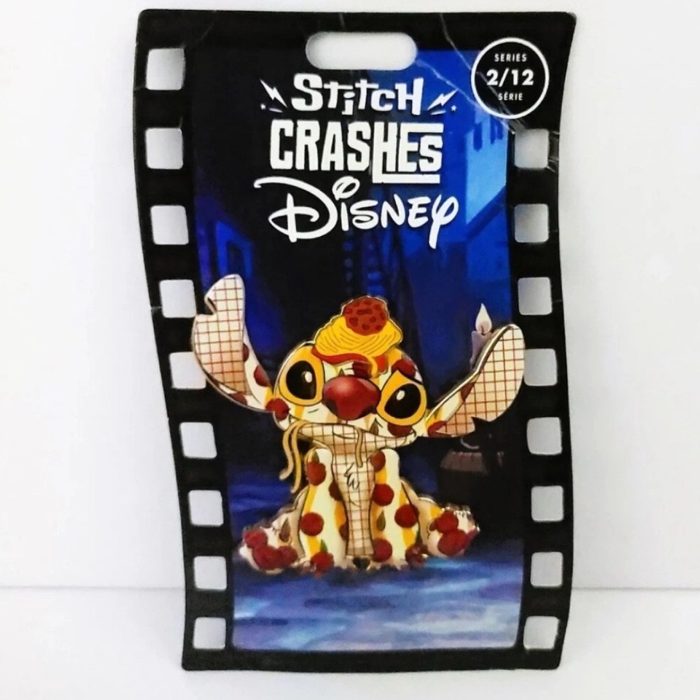 Disney Stitch Lady & The Tramp Collectable Jumbo Pin